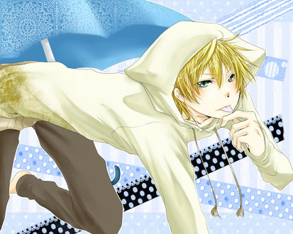 Обои на рабочий стол Вокалоид Лен Кагамине / Vocaloid Len Kagamine