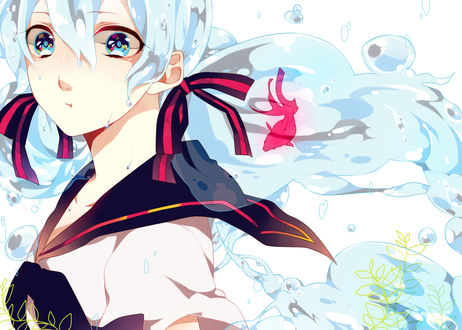 Обои на рабочий стол Vocaloid Hatsune Miku / Вокалоид Хатсуне Мику