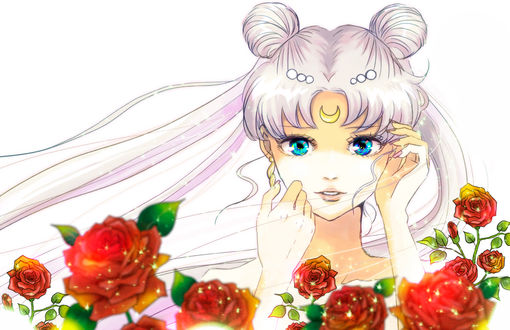 Обои на рабочий стол Princess Serenity / Принцесса Серенити / Usagi Tsukino / Усаги Цукино из аниме Сейлор Мун / Sailor Moon