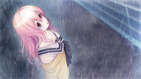 Обои на рабочий стол Mukou Aoi / Аой Муко из аниме Kimi to Kanojo to Kanojo no Koi