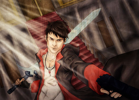 Обои на рабочий стол Dante / Данте из игры Devil May Cry