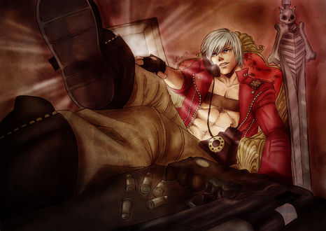 Обои на рабочий стол Dante / Данте из игры Devil May Cry