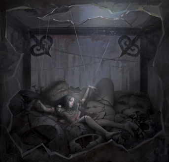 Обои на рабочий стол Alice / Алиса из игры American McGees Alice: Madness Returns, художник batteryli (LIP)