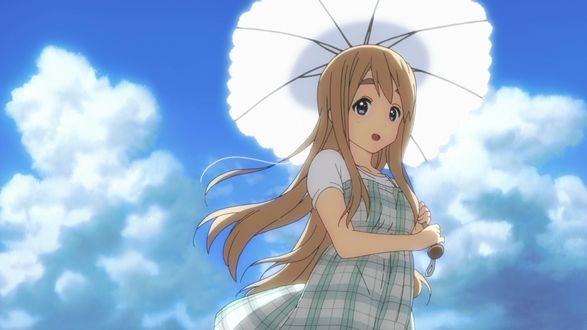 Обои на рабочий стол Tsumugi Kotobuki / Цумуги Котобуки из аниме Клуб легкой музыки / K-ON