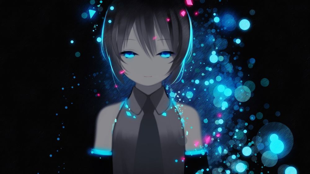 Обои для рабочего стола Vocaloid Hatsune Miku / Вокалоид Хатсуне Мику