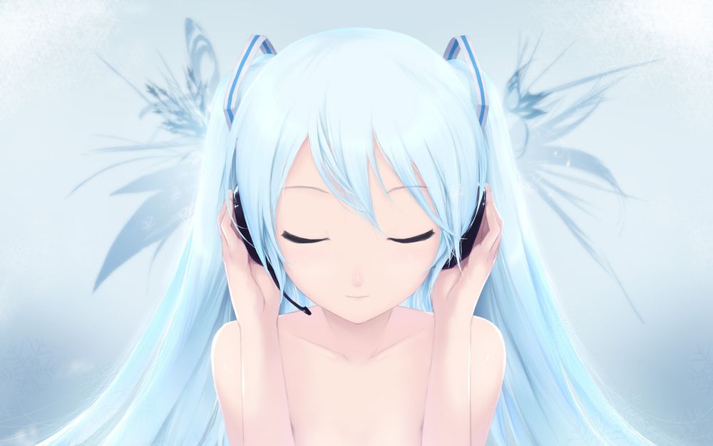 Обои для рабочего стола Vocaloid Hatsune Miku / Вокалоид Хатсуне Мику