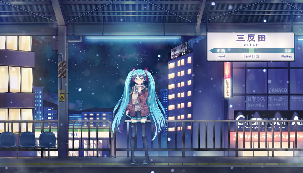 Обои для рабочего стола Вокалоид Хатсуне Мику / Vocaloid Hatsune Miku