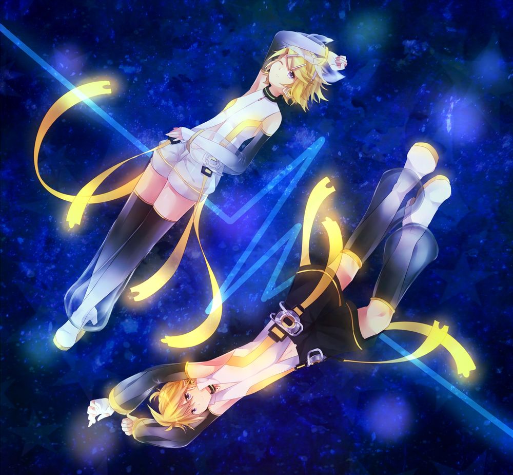 Обои на рабочий стол Вокалоиды Рин и Лен Кагамине / Vocaloid Rin & Len  Kagamine, обои для рабочего стола, скачать обои, обои бесплатно