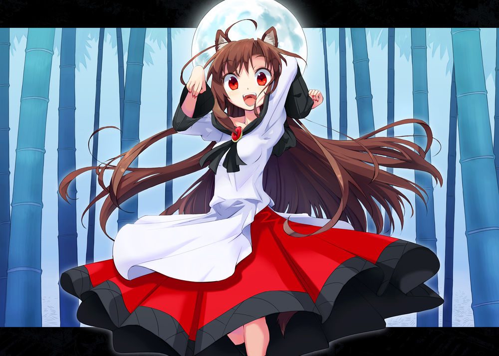 Обои для рабочего стола Кагеро Имаизуми / Kagerou Imaizumi из Тохо / Touhou Project