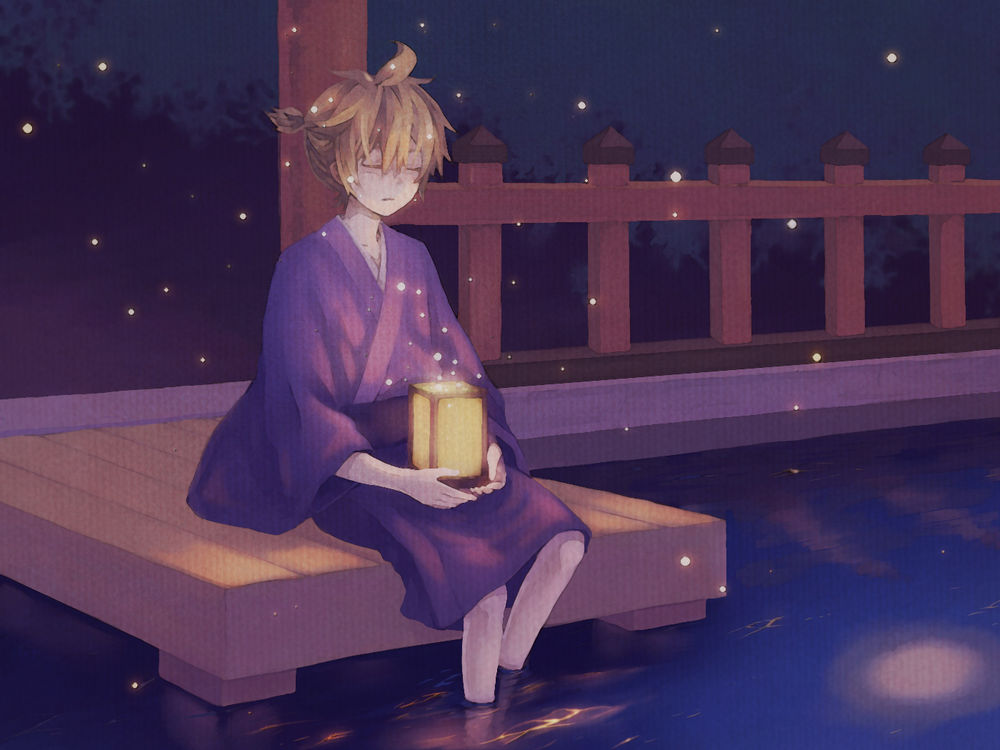 Обои для рабочего стола Вокалоид Лен Кагамине / Vocaloid Len Kagamine