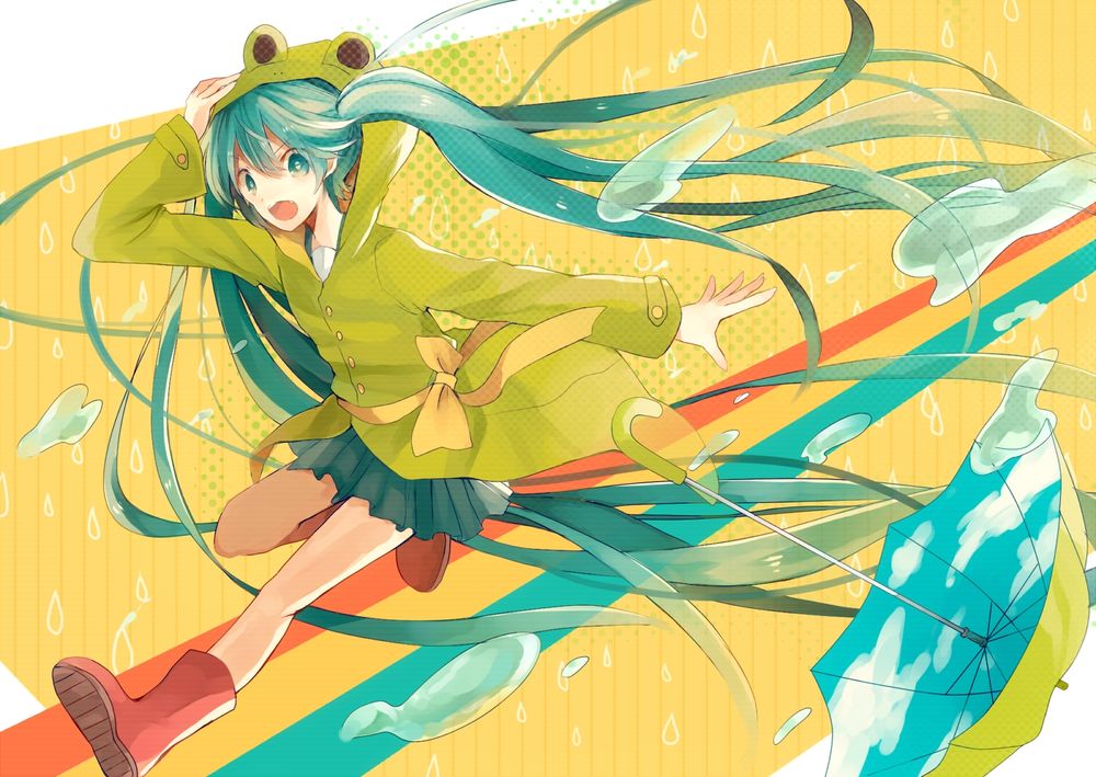 Обои для рабочего стола Vocaloid Hatsune Miku / Вокалоид Хатсуне Мику