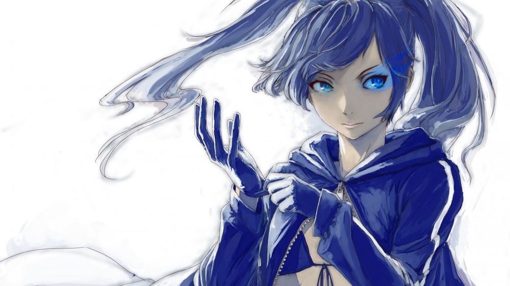 Обои для рабочего стола Mato Kuroi / Мато Курои из аниме Black Rock Shooter / Стрелок с черной скалы
