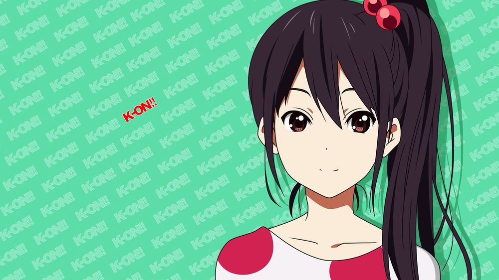 Обои для рабочего стола Azusa Nakano / Адзуса Накано из аниме K-On! / Кэйон!