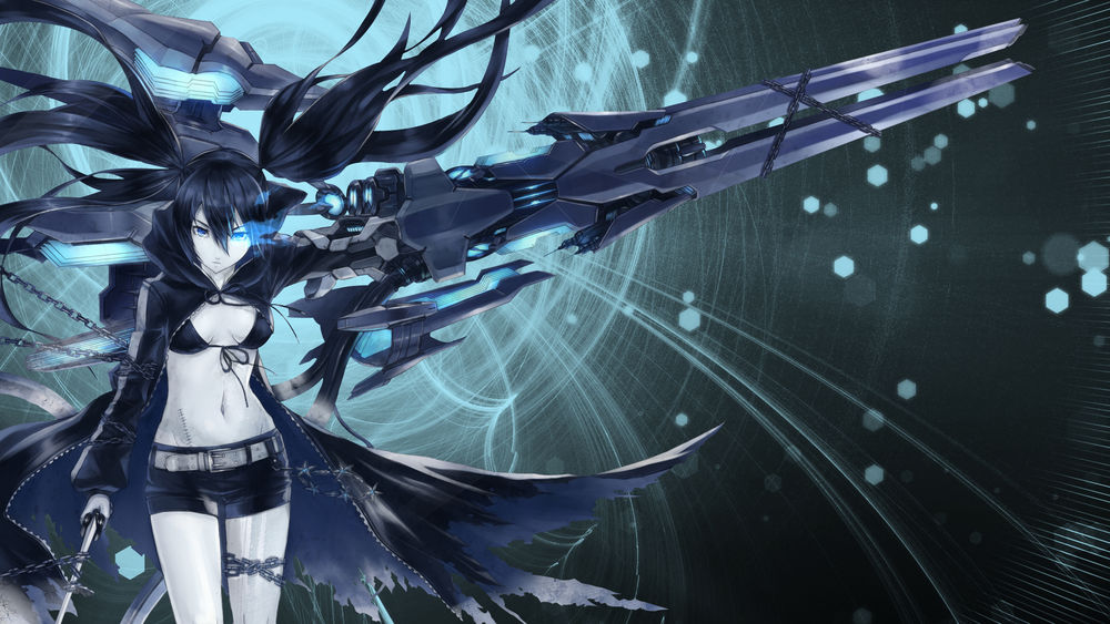 Обои для рабочего стола Mato Kuroi / Мато Курои из аниме Black Rock Shooter / Стрелок с черной скалы