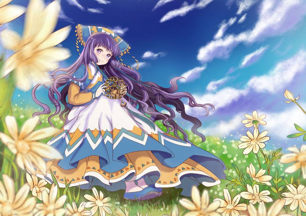 Обои для рабочего стола Daidouji Tomoyo / Томое Дайдодзи из аниме Сакура-собирательница карт / Cardcaptor Sakura