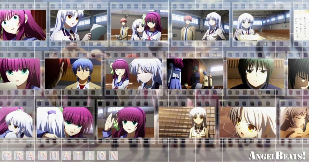 Обои для рабочего стола Кадры из аниме Angel Beats! / Ангельские ритмы!