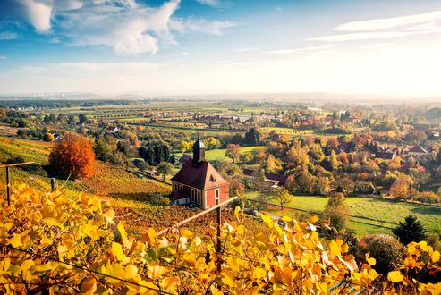 Обои на рабочий стол Поселок в Dresden / Дрездене, Germany / Германия осенней порой