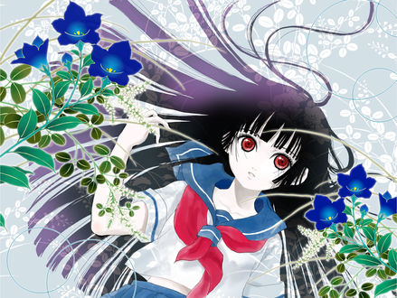 Обои на рабочий стол Enma Ai / Энма Ай из аниме Адская девочка / Hell Girl / Jigoku Shoujo