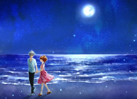Обои на рабочий стол Ema Hinata / Эма Хината и Iori Asahina / Иори Асахина из аниме Конфликт братьев / Brothers Conflict