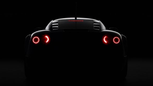 Обои на рабочий стол Британский суперкар черного цвета Noble M600