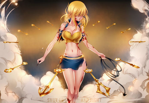 Обои на рабочий стол Lucy Heartfilia / Люси Хартфилия из аниме Фейри Тейл / Хвост Феи / Fairy Tail