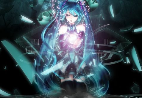 Обои на рабочий стол Vocaloid Hatsune Miku / Вокалоид Хатсуне Мику