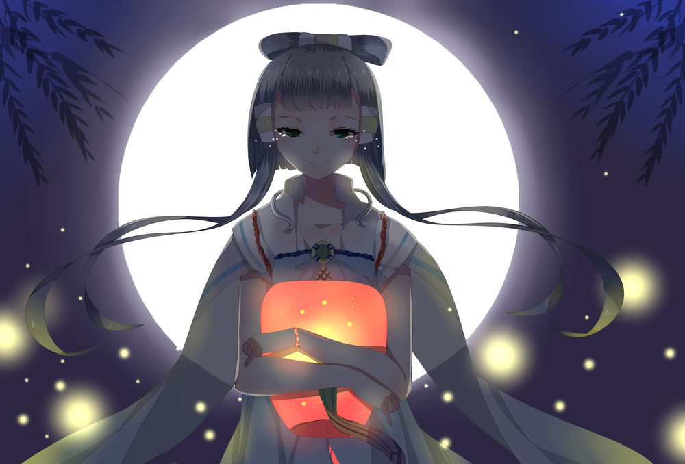 Обои для рабочего стола Vocaloid Luo Tianyi / Вокалоид Луо Тьянуй, art by Weitu