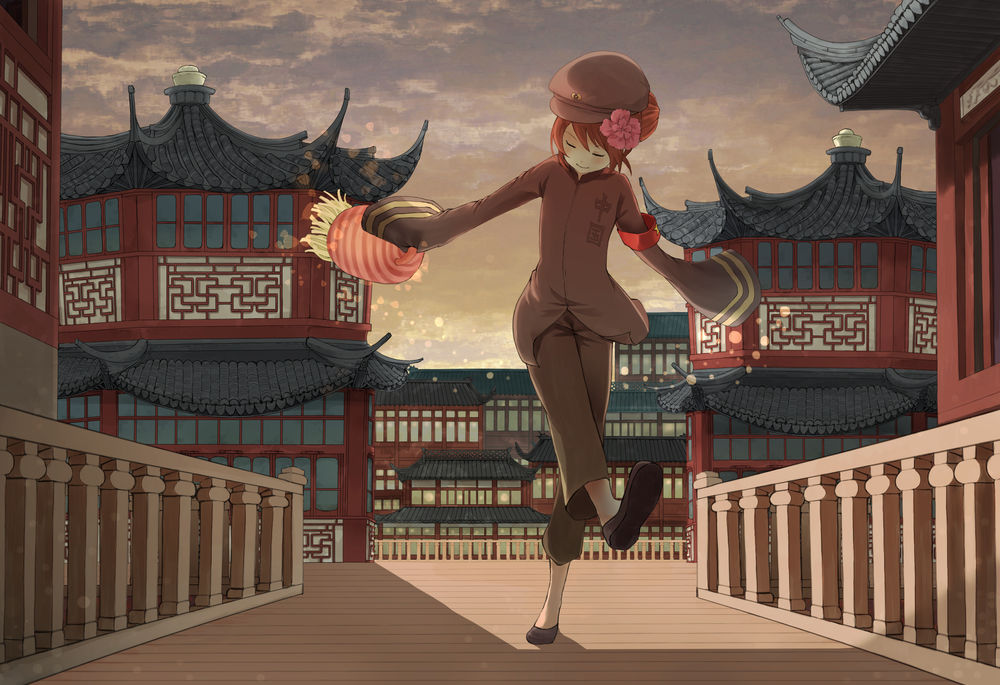 Обои на рабочий стол China / Китай из аниме Axis Powers: Hetalia / Хиталияи страны Оси в женском обличии, обои для рабочего стола, скачать обои, обоибесплатно