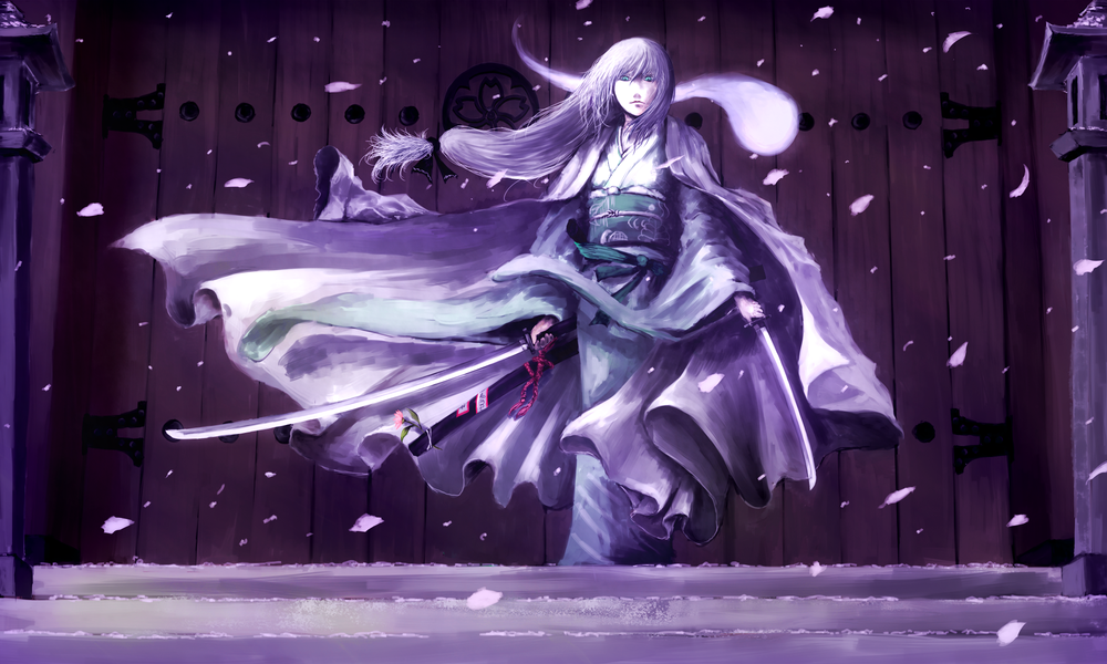 Обои для рабочего стола Ёму Конпаку / Youmu Konpaku из игры Проект Восток / Touhou Project