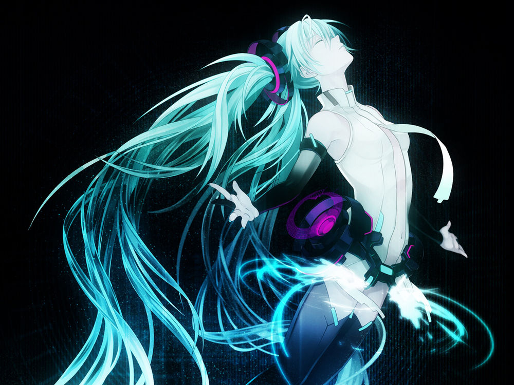 Обои для рабочего стола Vocaloid Hatsune Miku / Вокалоид Хатсуне Мику