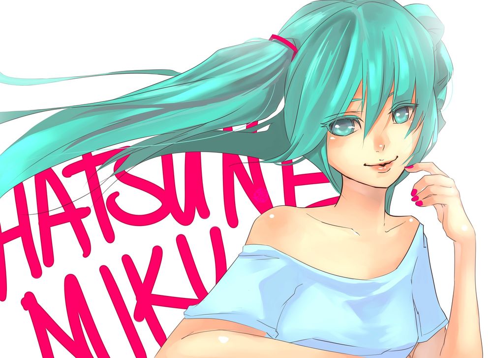 Обои для рабочего стола Vocaloid Hatsune Miku / Вокалоид Хатсуне Мику