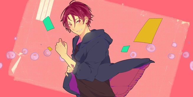 Обои на рабочий стол Матсуока Рин / Matsuoka Rin из аниме Свободный стиль! / Free!