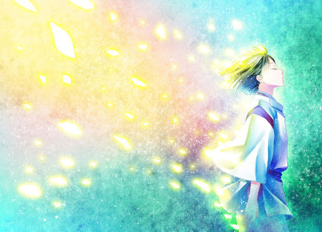 Обои на рабочий стол Хаку / Haku из аниме Унесенные призраками / Sen to Chihiro no kamikakushi