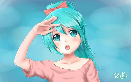 Обои на рабочий стол Vocaloid Hatsune Miku / Вокалоид Хатсуне Мику