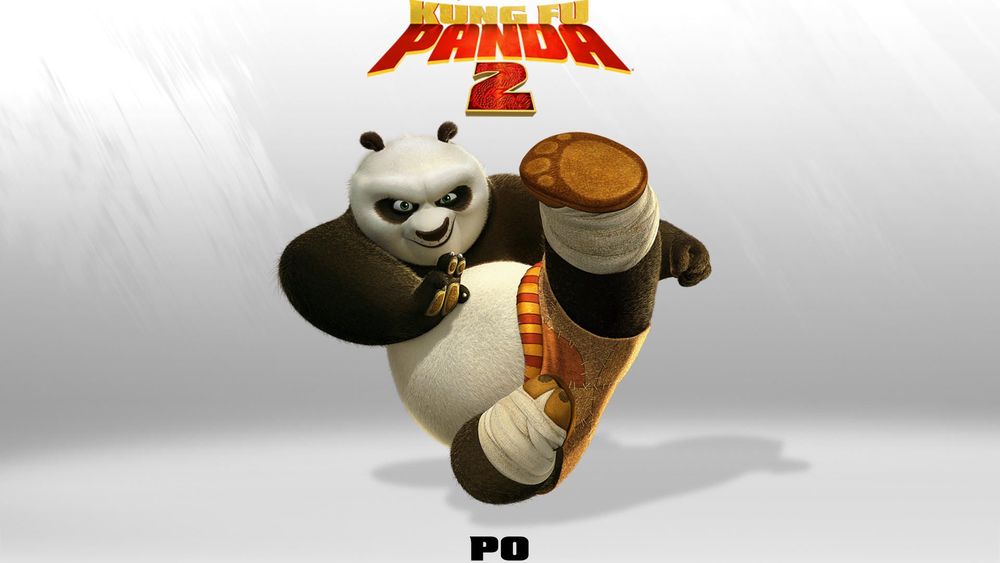 Обои для рабочего стола Медведь панда из мультика Кунг-фу Панда 2 / Kung Fu Panda 2