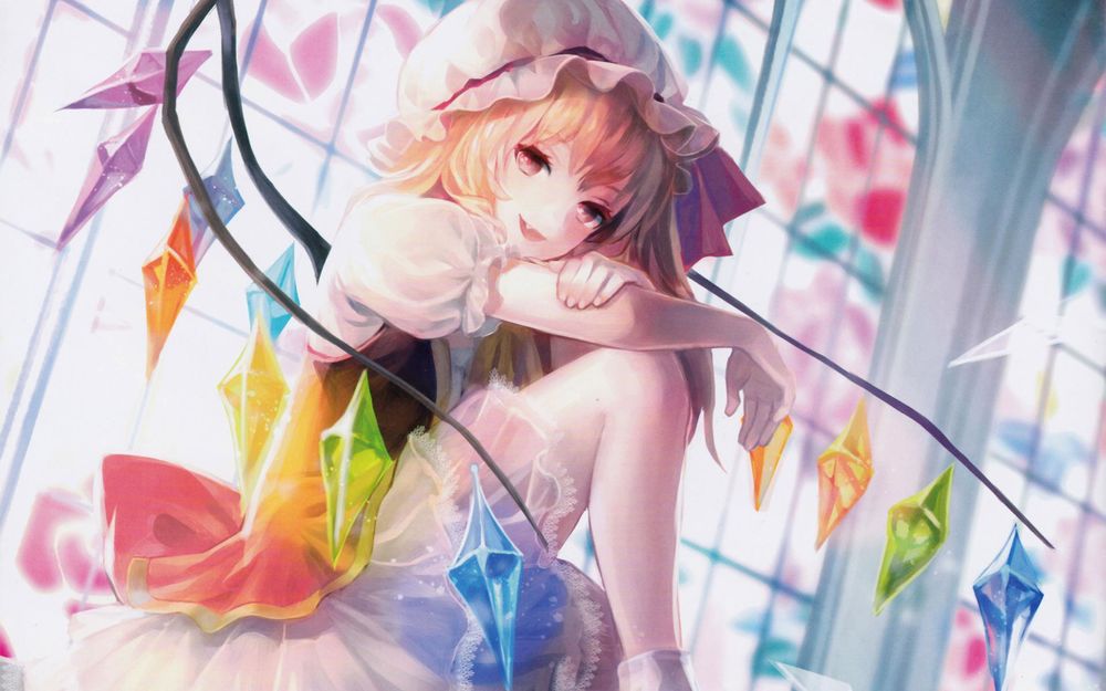 Обои для рабочего стола Flandre Scarlet / Фландр Скарлет из игры Тохо / Touhou Project / Проект «Восток»