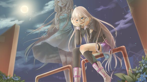 Обои на рабочий стол Vocaloid IA / Вокалоид Йа, art by Pixiv Id 2433217