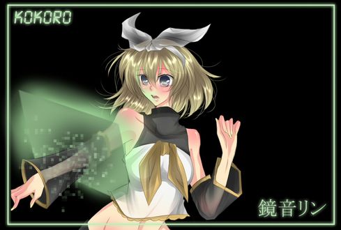 Обои на рабочий стол Vocaloid Kagamine Rin / Вокалоид Кагамине Рин