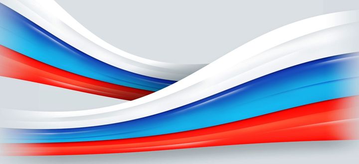 Обои на рабочий стол Абстракция на тему российского флага