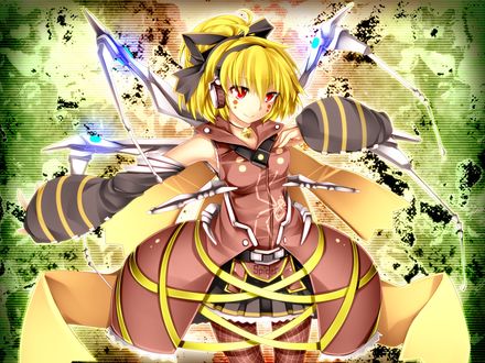 Обои на рабочий стол Kurodani Yamame / Куродани Ямамэ из игры Touhou Project / Проект Восток