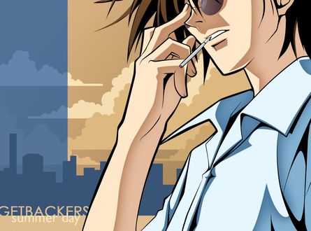 Обои на рабочий стол Ban Mido / Бан Мидо из аниме Getbackers / Агенство по возврату утраченного (summer day)