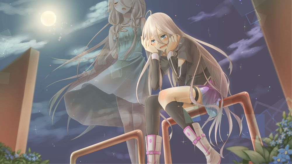Обои для рабочего стола Vocaloid IA / Вокалоид Йа, art by Pixiv Id 2433217