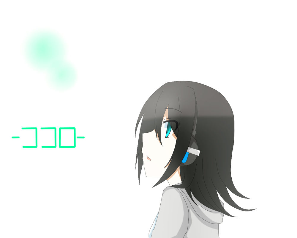Обои для рабочего стола Vocaloid Kagene Himeka / Вокалоид Кагене Химека в наушниках
