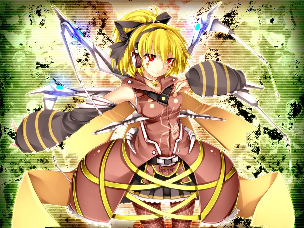 Обои для рабочего стола Kurodani Yamame / Куродани Ямамэ из игры Touhou Project / Проект Восток
