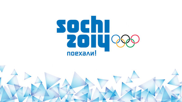 Обои на рабочий стол Логотип Олимпийских игр в Сочи (Сочи 2014 / Sochi 2014, поехали!)