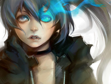 Обои на рабочий стол Мато Курой / Mato Kuroi из аниме Стрелок с Черной скалы / Black Rock Shooter
