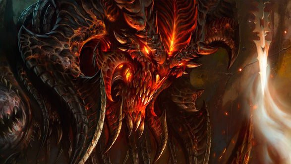 Обои на рабочий стол Дьябло / Diablo, арт к игре Diablo 3
