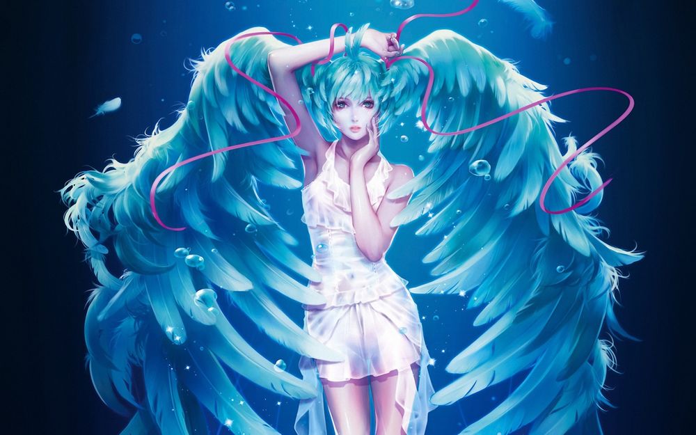 Обои для рабочего стола Vocaloid Hatsune Miku / Вокалоид Хатсуне Мику