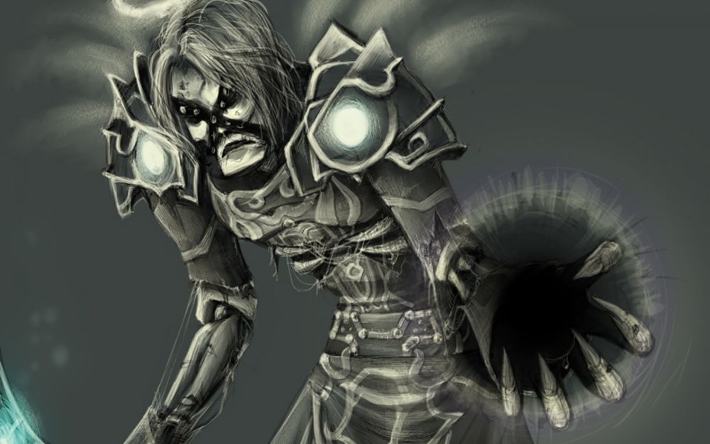 Обои для рабочего стола Нежить-темный жрец / Undead Shadow Priest, арт к игре World Of warcraft