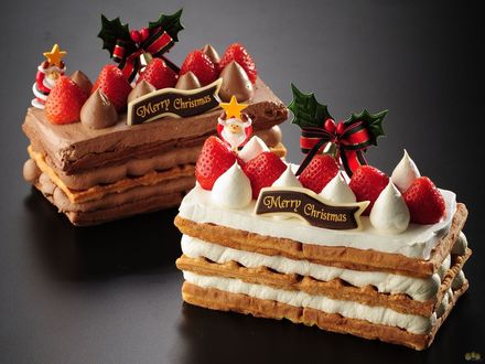 Обои на рабочий стол Рождественские пирожные (Merry Christmas / Счастливого рождества)